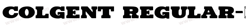 Colgent Regular字体转换